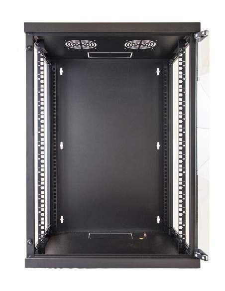 Armadio Rack 19" 15 Unita' Da Muro (A)750X (L)540 X Profondita' 600 Mm. Colore Nero