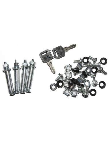 Armadio Rack 19" 15 Unita' Da Muro (A)750X (L)540 X Profondita' 600 Mm. Colore Nero