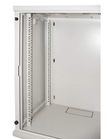 Armadio Rack 19" 15 Unita' Da Muro Per Reti (A)750 X (L)540 X (P) 450 Mm Colore Grigio