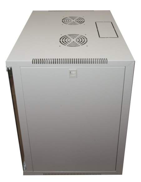 Armadio Rack 19" 15 Unita' Da Muro Per Reti (A)750 X (L)540 X (P) 450 Mm Colore Grigio