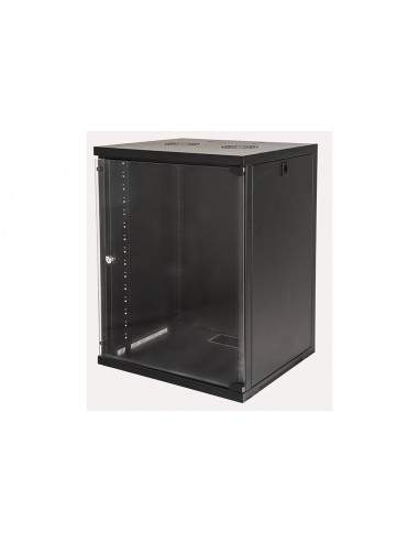 Armadio Rack 19" 15 Unita' Da Muro Per Reti (A)750 X (L)540 X (P) 450 Mm Colore Nero