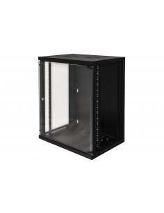 Armadio Rack 19" 15 Unita' Da Muro Per Reti (A)750 X (L)540 X (P) 450 Mm Colore Nero 2