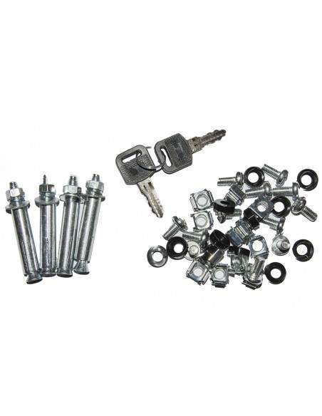 Armadio Rack 19" 15 Unita' Da Muro Per Reti (A)750 X (L)540 X (P) 450 Mm Colore Nero