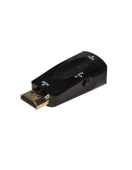 Adattatore Hdmi Maschio A Vga Femmina Con Audio 3,5 Mm