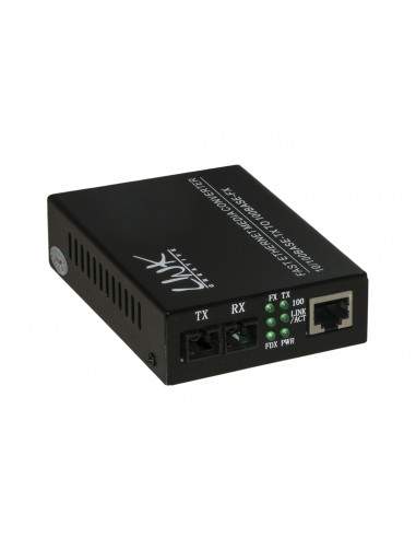 Media Converter Rj45 - Fibra Ottica Sc 10/100 Base-T A 100Base-Fx, Singlemode 1310Nm