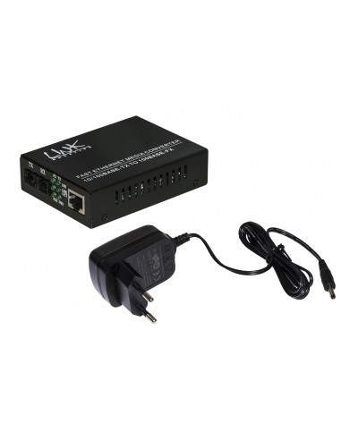 Media Converter Rj45 - Fibra Ottica Sc 10/100 Base-T A 100Base-Fx, Singlemode 1310Nm