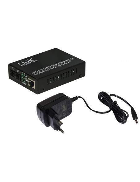 Media Converter Rj45 - Fibra Ottica Sc 10/100 Base-T A 100Base-Fx, Singlemode 1310Nm