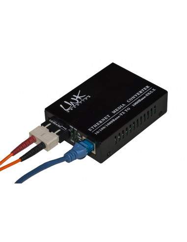 Media Converter Rj45 - Fibra Ottica Sc 10/100/1000 Singlemode 1310Nm