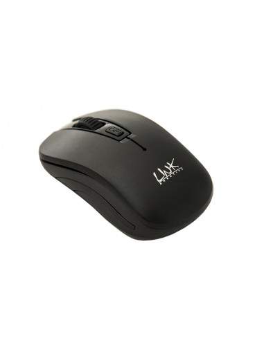 Mouse Wireless 3 Tasti Nero Ricevitore Usb 1000 Dpi