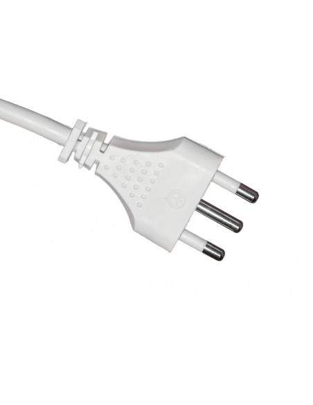 Multipresa 6 Prese Universali Ita/Schuko 10/16 A - Spina 16 A Con Interruttore Bianca