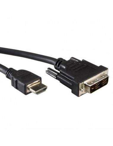 Cavo Hdmi 19 Poli Tipo A Maschio - Dvi-D 18+1 Poli Maschio Mt 1