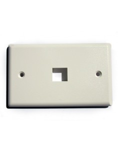 Placca Porta Frutti 1 Posizione X Jack Utp/Stp Colore Chiaro