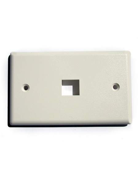 Placca Porta Frutti 1 Posizione X Jack Utp/Stp Colore Chiaro