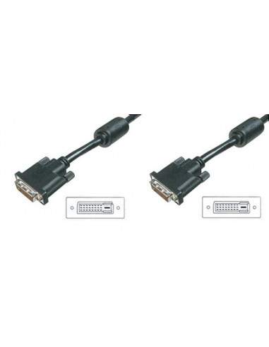 Cavo Dvi-D 24+1 Per Monitor Maschio/Maschio Dual Link Mt. 1.80 Con Ferrite