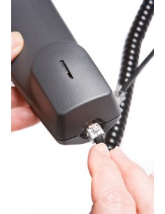 Cavo Di Connessione Per Cornetta Telefonica A Spirale Mt 2 (Cm 30) Colore Nero 2