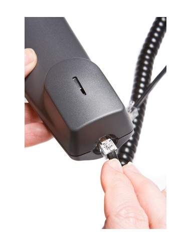 Cavo Di Connessione Per Cornetta Telefonica A Spirale Mt 2 (Cm 30) Colore Nero