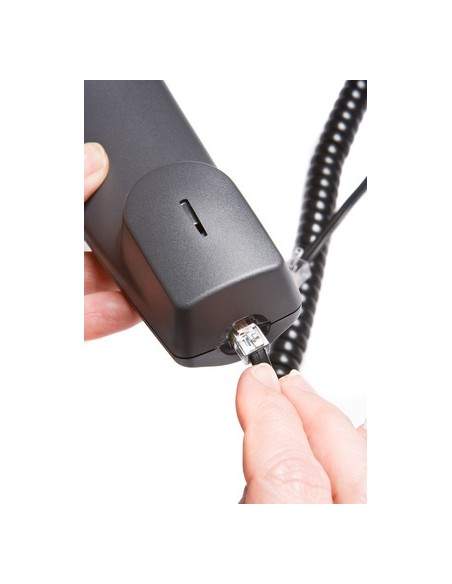 Cavo Di Connessione Per Cornetta Telefonica A Spirale Mt 4 (Cm 60) Colore Nero