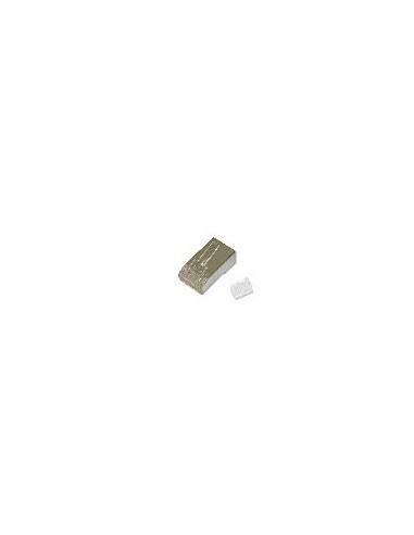 Connettore Plug 8 Poli Schermato Cat.6 Rj45 Con Inseritore Per Cavo Rete Flessibile