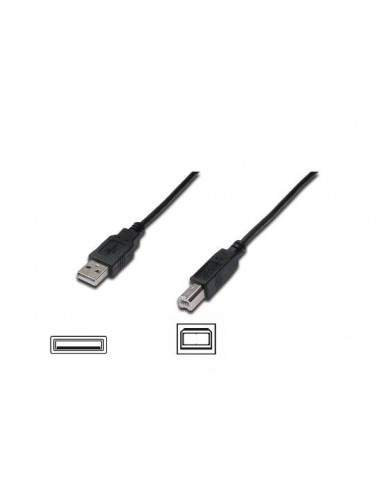 Cavo Usb 2.0 Connettori A-B, Lunghezza Mt. 1 Colore Nero