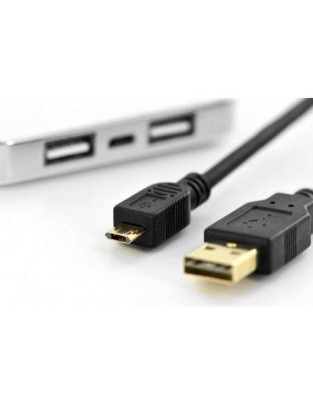 Cavo Con Connettore Micro Usb 2.0 Reversibile E Connettore "A" Reversibile Mt 1,8