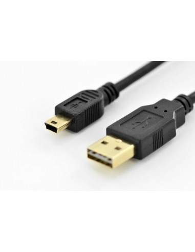 Cavo Usb - Mini Usb Con Spina "A" Reversibile Mt 1