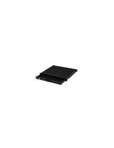Cassetto Estraibile Con Maniglia E Chiusura A Chiave Per Armadi Rack 19" Misure Mm. 482X45X492 Colore Nero 2