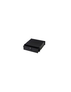 Cassetto Per Armadi Rack 19" Con Serratura, 3 Unita', Colore Nero Ral9005-Dimensioni (L/P/A) Mm. 485X480X134 2