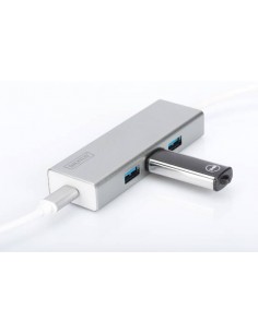 Hub Usb 3.0 Con 3 Porte Usb 3.0 Tipo "A" E 1 Porta Tipo "C", Connettore Maschio Tipo "C" 2