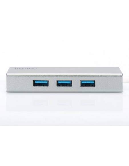 Hub Usb 3.0 Con 3 Porte Usb 3.0 Tipo "A" E 1 Porta Tipo "C", Connettore Maschio Tipo "C"