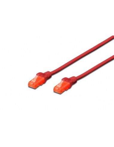 Cavo Rete Utp Cat 6 Non Schermato Mt 1 Rosso