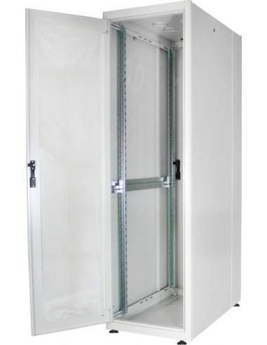 Armadio Rack 19" 42 Unitã€ 19" Per Reti E Server Misure (A)2010 X (L)600 X (P)1000 Mm. Colore Grigio Chiaro