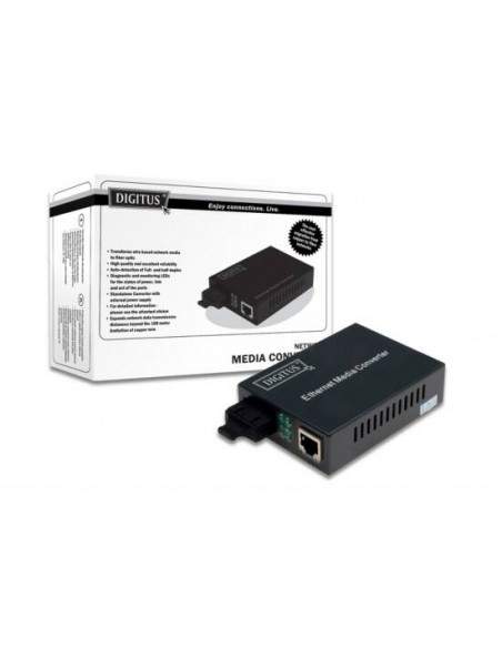 Convertitore 10/100 Rj45 Media Converter - Fibra Ottica Sc Singlemode