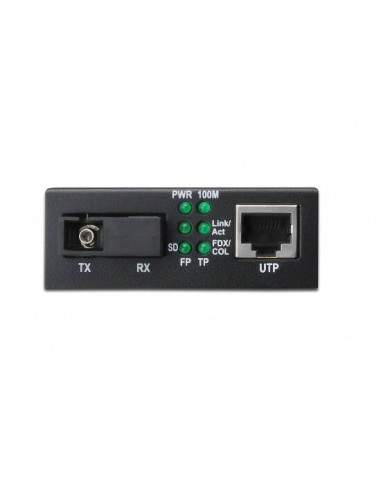 Convertitore 10/100  Media Converter Rj45 - Fibra Ottica Sc Bidirezionale Fx (Tx1550Nm / Rx1310Nm)