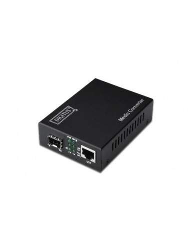 Convertitore 10/100/1000 Gigabit Media Converter Rj45 - Fibra Ottica Con Modulo Sfp