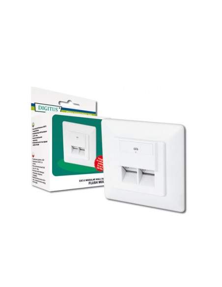 Presa A Muro Ad Incasso Rj45 Cat. 6 Per Reti