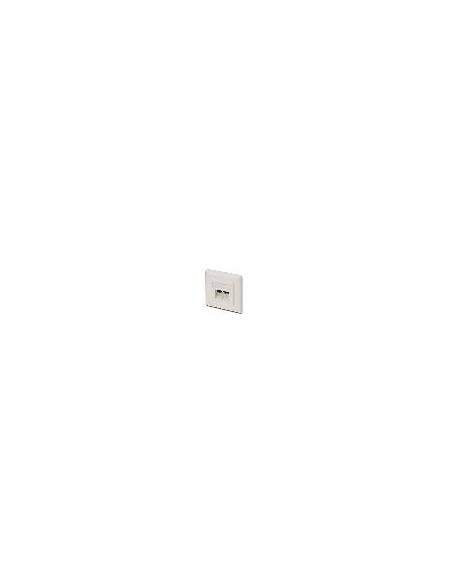 Placca Presa Muro Cat. 6A Schermata Con 2 Prese Rj45 Installazione Cavi Orizzontale