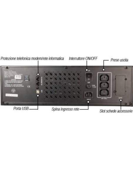 Gruppo Continuita'  Da Rack 19" 3000Va 1800 Watt