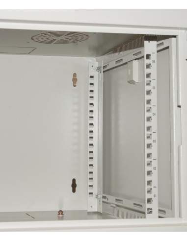 Armadio Rack 19" 9 Unita' Da Muro Per Reti (A)485 X (L)540 X (P) 450 Mm Colore Grigio