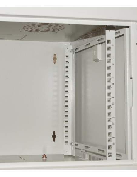 Armadio Rack 19" 9 Unita' Da Muro Per Reti (A)485 X (L)540 X (P) 450 Mm Colore Grigio