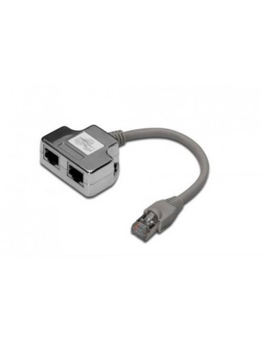 Sdoppiatore Schermato Per Cat. 6 Per 2 Linee Rj45