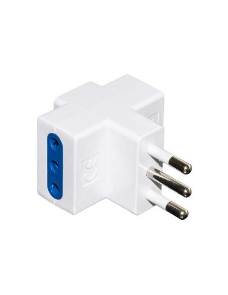 Adattatore 1 Spina Italiana 10A + 3 Prese 10A