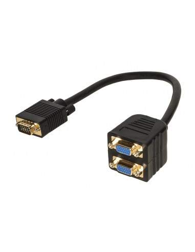 Adattatore Splitter Vga Maschio - 2 Porte Vga Femmina