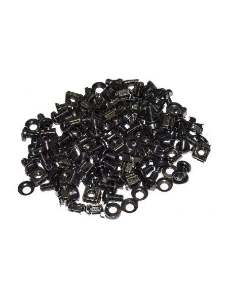 Kit 50 Viti, Dadi E Rondelle Per Installazioni Su Armadi Rack 19" Colore Nero