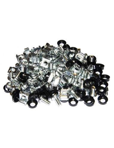 Kit 50 Viti, Dadi E Rondelle Per Installazioni Su Armadi Rack 19" Colore Zinco