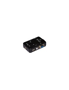 Switch Kvm Manuale Per 2 Pc Usb/Vga Con 1 Mouse, 1 Tastiera Usb E 1 Monitor Vga Con Cavi Inclusi 2
