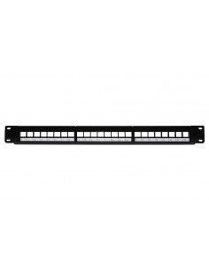 Pannello Patch Vuoto Colore Nero 24 Porte Link - 1