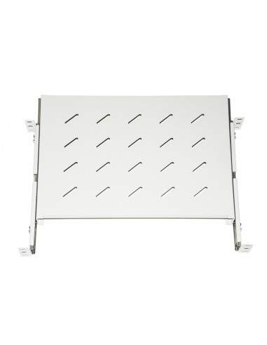 Ripiano Universale Per Armadio Rack Estraibile Su Binari Telescopici 1 Unita' Grigio 350Mm.