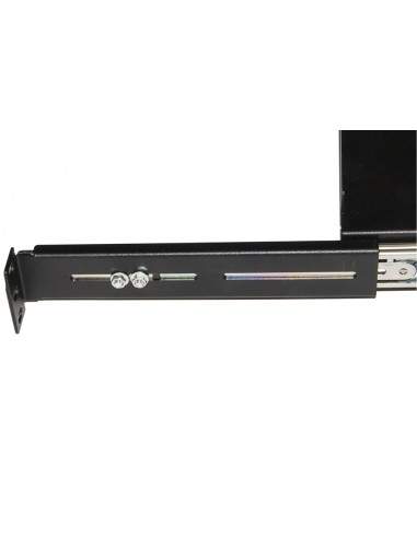 Ripiano Universale Per Armadio Rack Estraibile Su Binari Telescopici 1 Unita' Nero 350Mm.