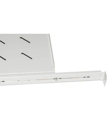 Ripiano Universale Per Armadio Rack Estraibile Su Binari Telescopici 1 Unita' Grigio 650Mm.