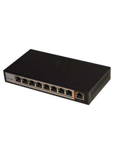 Switch Di Rete 8 Porte Poe + 1 Porta Uplink 10/100